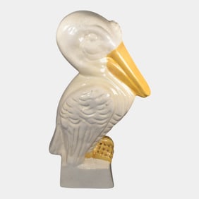 Weller Brighton Pelican Tall Ceramic Garden Ornament Statue