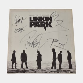 Linkin Park Minutes To Midnight Band Signed Canvas Including Chester Bennington