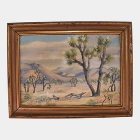 Marie Dorothy Dolph (American, 1884-1979) Framed Scenic Desert Painting