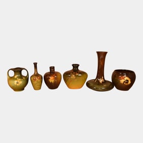 Rookwood, Roseville Rozane, McCoy Pottery Standard Glaze Vases