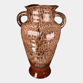 Royal Haeger Vintage Art Pottery Leopard Spot Amphora Style Vase 4208