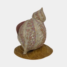 Eric Anderson Grand River Pottery Studio 2017 Art Pottery Lidded Seashell Vase