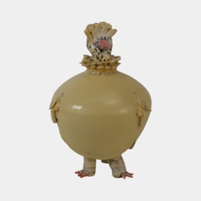 Pratt Clay Studio 2016 Vintage Art Pottery Ceramic Lidded Bird Vase