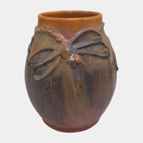 Ephraim Faience Pottery Dancing Dragonflies 530