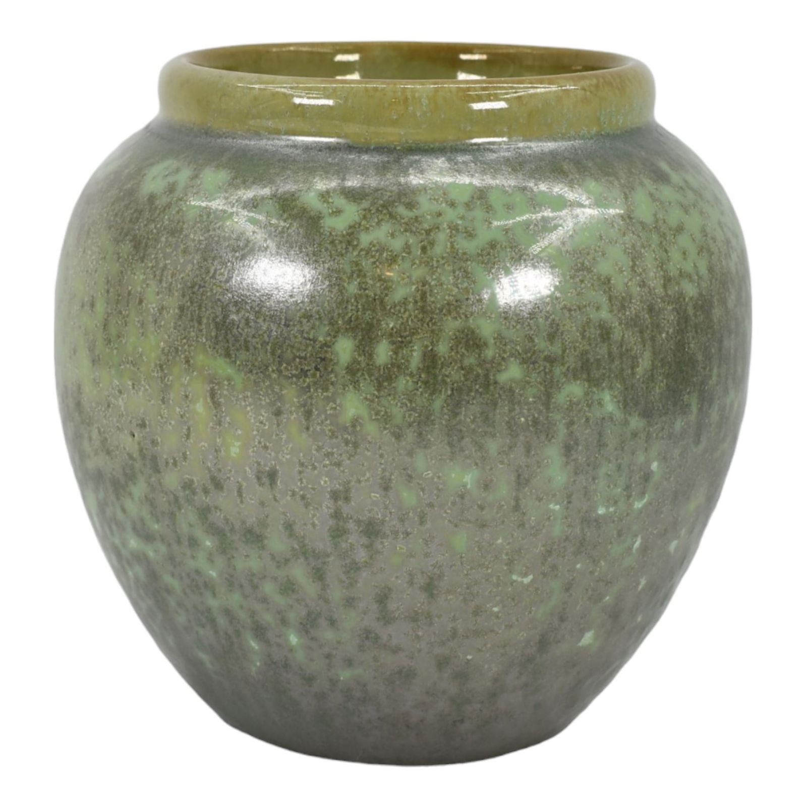 Fulper 1917-23 Vintage Art Pottery Crystalline Green Ceramic Vase 577 (1 of 6)