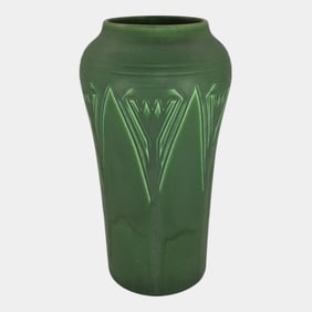 Rookwood 1907 Vintage Arts And Crafts Pottery Matte Green Ceramic Vase 935A