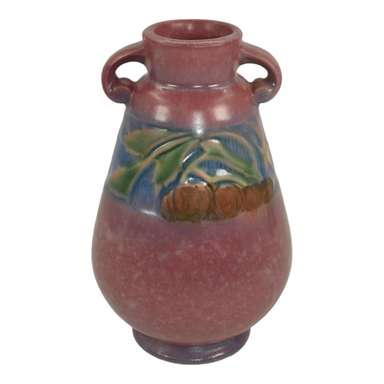 Roseville Baneda Pink 1932 Vintage Art Deco Pottery Ceramic Flower Vase 602-6 (1 of 6)