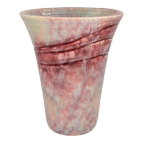 Roseville Imperial II Red 1930 Vintage Art Deco Pottery Vase 476-8