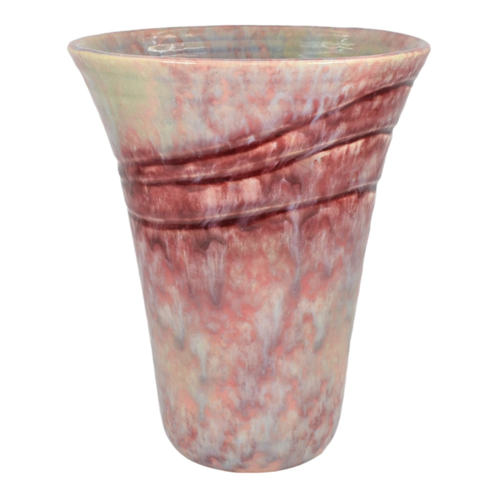 Roseville Imperial II Red 1930 Vintage Art Deco Pottery Vase 476-8 (1 of 6)