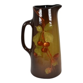 Weller Aurelian 1900s Vintage Pottery Hand Painted Ceramic Tankard Pierce