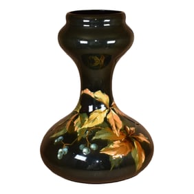 Weller Dickensware 1st Line 1897-98 Vintage Pottery Lamp Vase 355 Mitchell