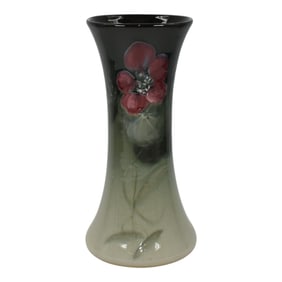 Weller Eocean 1900s Vintage Art Pottery Hand Painted Floral Vase 312