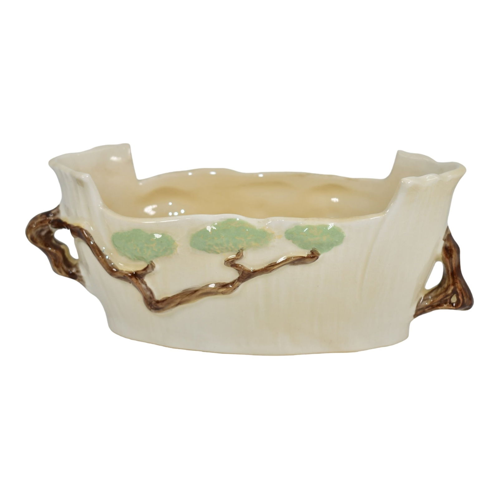 Roseville Ming Tree White 1949 Vintage Mid Century Modern Art Pottery Bowl 526-9 (1 of 6)