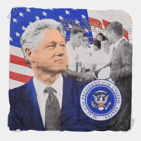 Steve Kaufman Bill Clinton "We The People" Silkscreen On Canvas #18/50