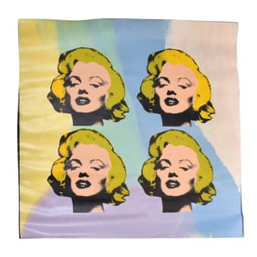 Steve Kaufman (American, 1960-2010) "4 Marilyn Monroe" Oil On Silkscreen #46/50