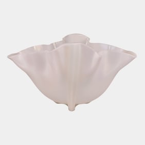 Steuben Grotesque Ivorene 1930 White Art Glass Centerpiece Bowl