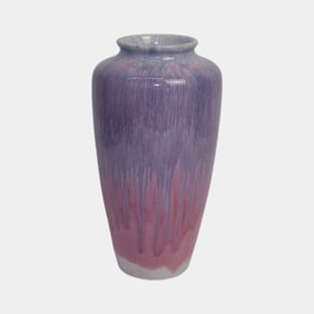 Cliftwood Morton Illinois 1920s Vintage Pottery Flambe Vase