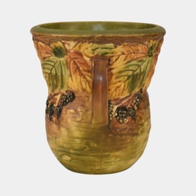 Roseville Blackberry 1932 Vintage Art Pottery Ceramic Flower Vase 573-6