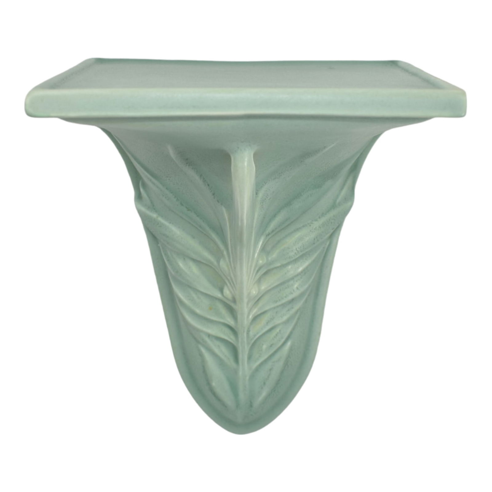 Roseville Crystal Green Velmoss 1939 Vintage Art Pottery Ceramic Wall Shelf 3 (1 of 6)