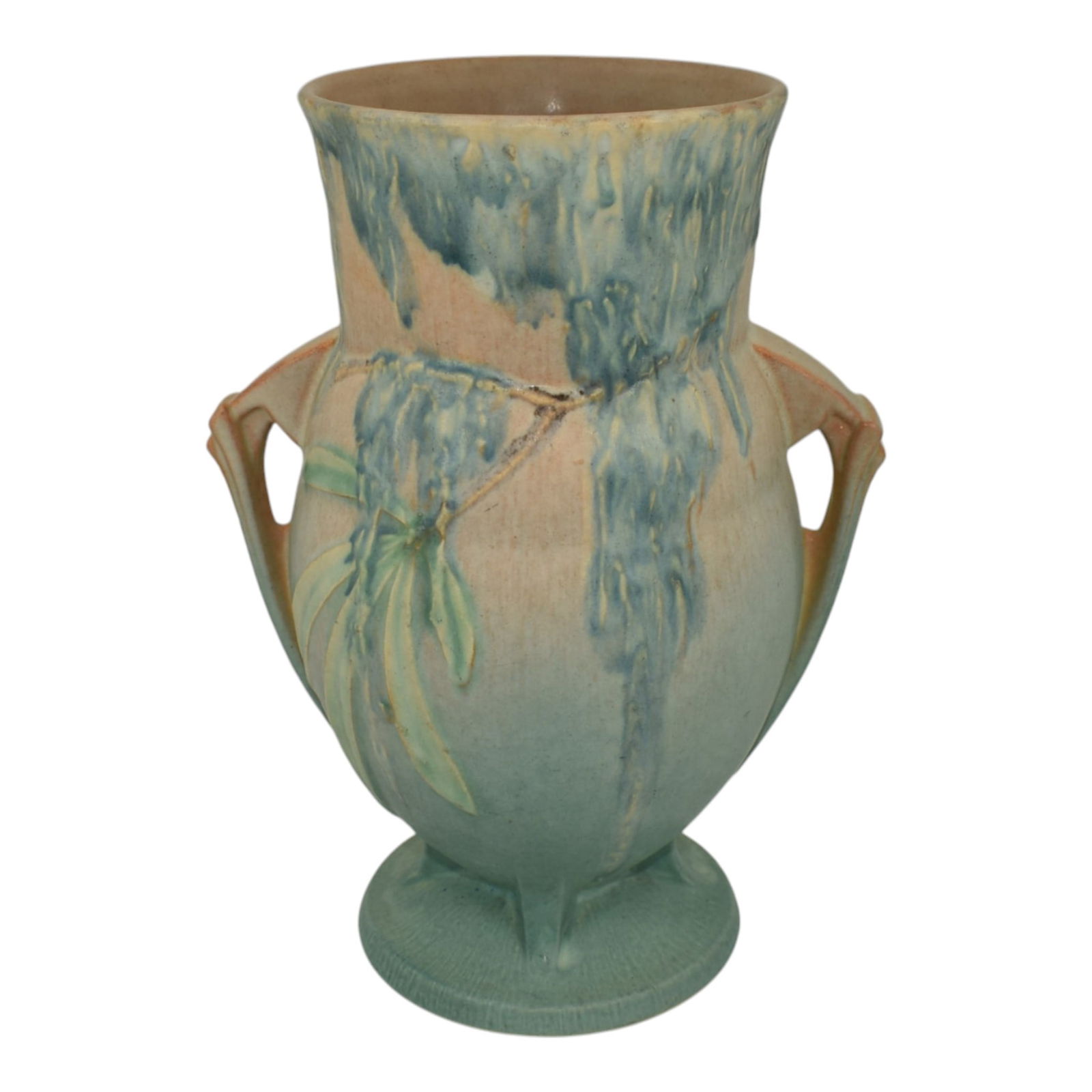 Roseville Moss Tan 1936 Vintage Art Deco Pottery Vase 783-9: Roseville Moss Tan 1936 Vintage Art Deco Pottery Vase 783-9 Tall and collectible Moss vase.Excellent condition. No chips, cracks, damage or repair of any kind.Bottom marked with Roseville and shape nu