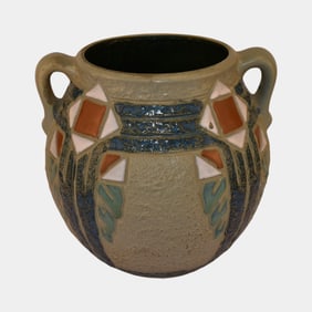 Roseville Mostique Gray Vintage Pottery Ceramic Vase 534-8