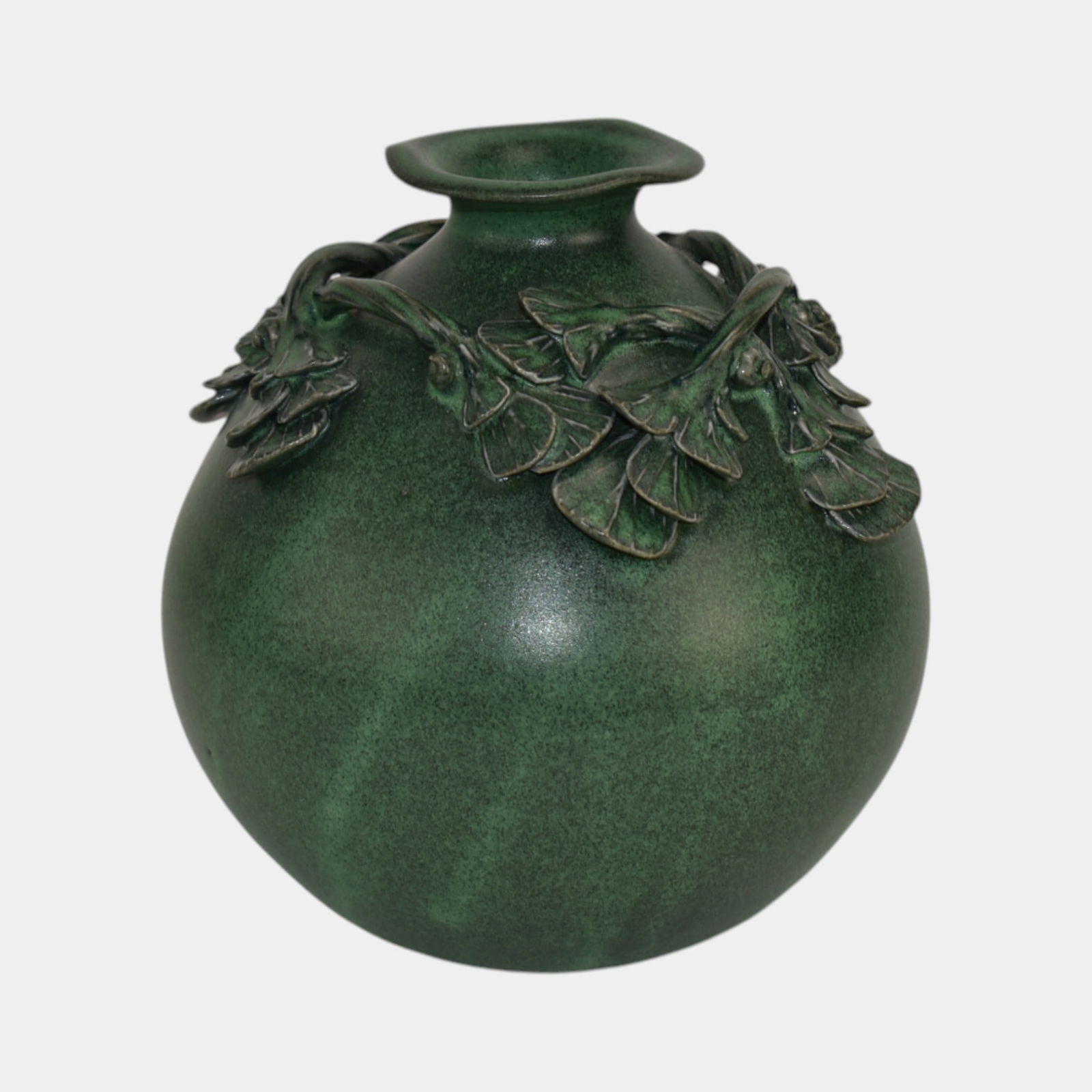 John Herbon Studio Art Pottery Green Ceramic Vase (1 of 6)