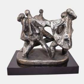 Hora Dance Group Sculpture By Klara Sever For Austin Productions 1970