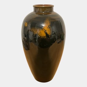 Rookwood 1899 Pottery Standard Glaze Dovetail Butterfly Vase S1490 Shirayamadani