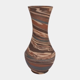 Niloak Mission Swirl 1910-24 Vintage Hand Made Art Pottery 10" Vase