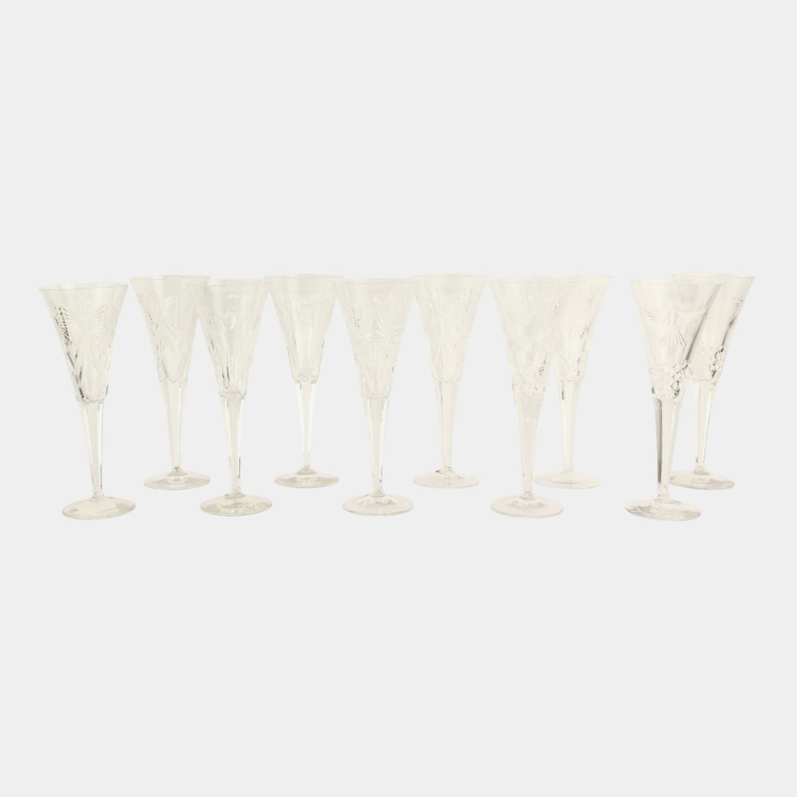 Waterford Crystal The Millennium Collection Set of 10 Toasting Flutes (1 of 8)