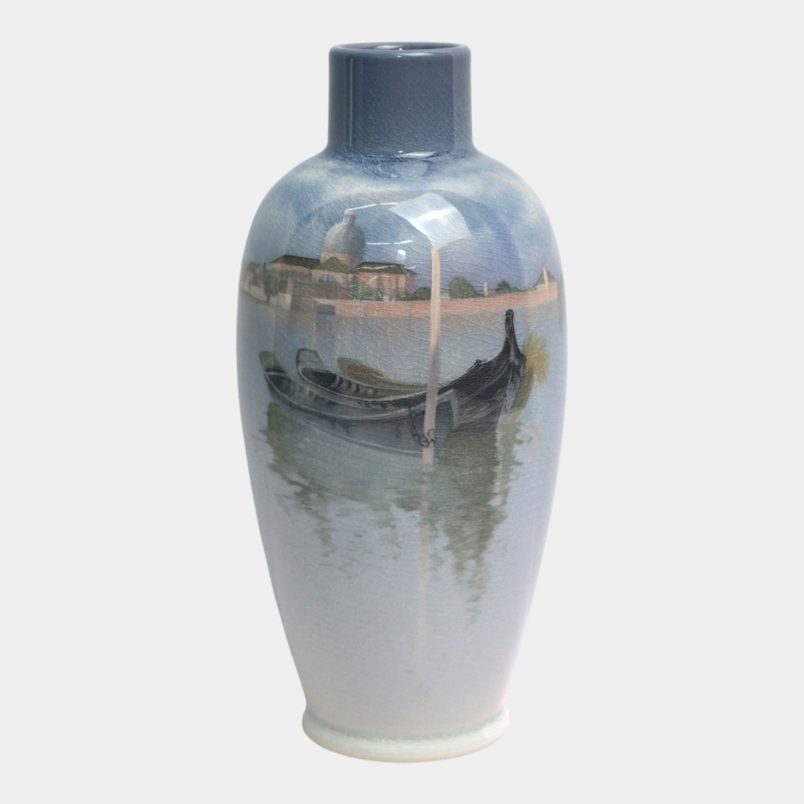 Rookwood Pottery 1902 Iris Glaze Scenic Venice Harbor Vase 786D Schmidt (1 of 6)
