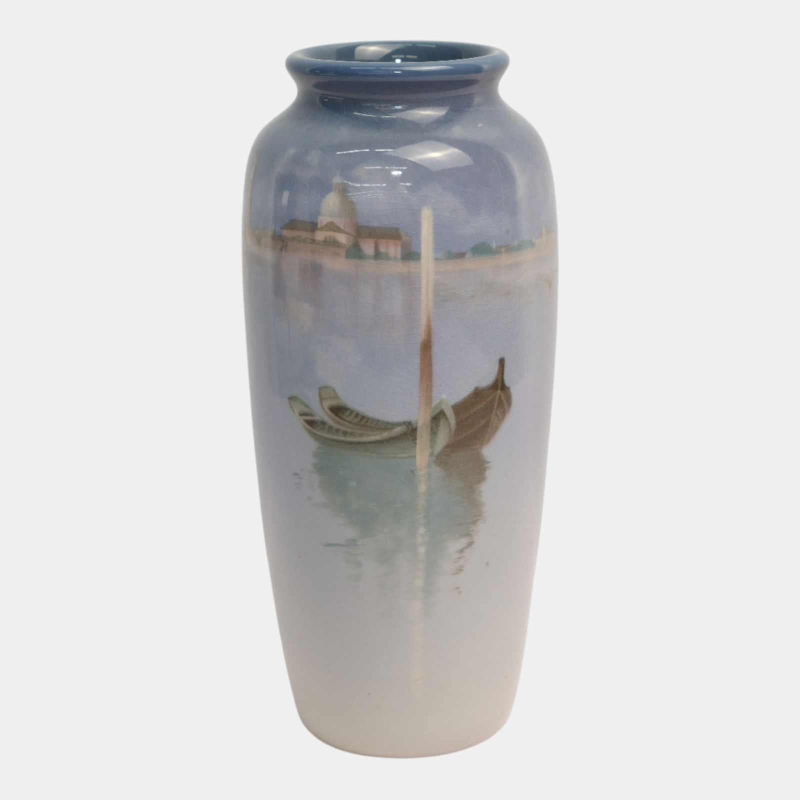 Rookwood Pottery 1901 Iris Glaze Scenic Venice Harbor Vase 901D Schmidt (1 of 8)