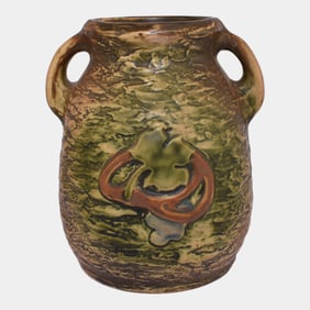 Roseville Imperial I Brown 1921 Vintage Art Pottery Ceramic Vase