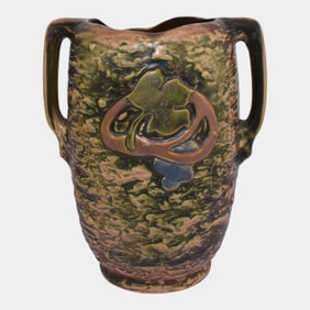 Roseville Imperial I Brown 1921 Vintage Art Pottery Ceramic Vase