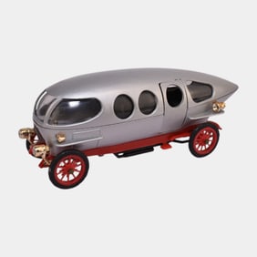 Rio Toys Italy Gray Red 1914 Alpha 40 Die Cast Toy Car 1:43 Scale