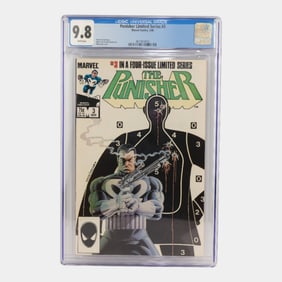 Punisher Limited Series #3 CGC 9.8 White Pages Comic Book Marvel Comics