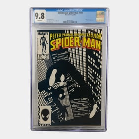 Spectacular Spider-Man #101 White Pages Black Suit Spider-Man Marvel Comics