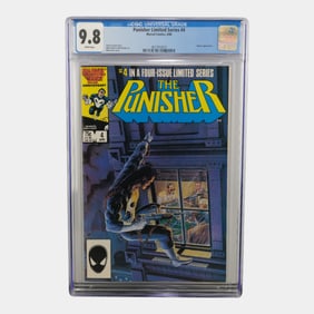 Punisher Limited Series #4 CGC 9.8 White Pages Comic Book Marvel Comics