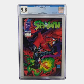 Spawn #1 CGC 9.8 White Pages Key Comic Book Image Comics 5/92