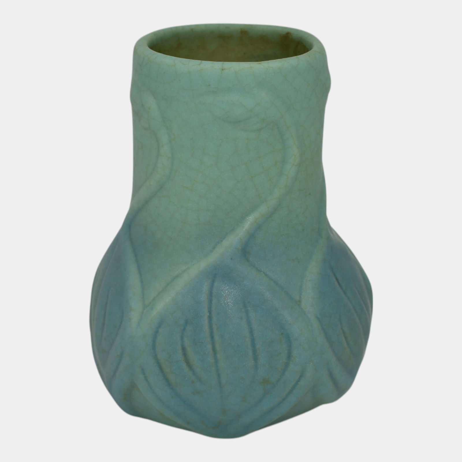 Van Briggle Vintage Arts And Crafts Pottery Blue Ceramic Vase 645 (1 of 6)