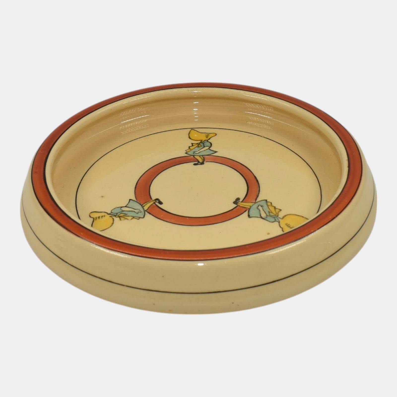 Roseville Juvenile Creamware 1910 Pottery Sunbonnet Sue Rolled Edge Plate (1 of 6)