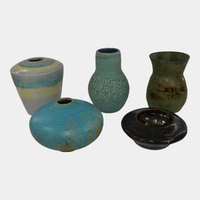 Studio Art Pottery Collection Of Bowls And Vases