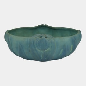 Van Briggle Pottery Tulip Bowl And Flower Frog