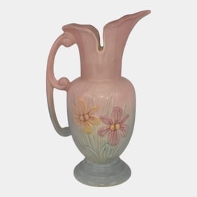 Hull Iris 1930s Pottery Pink Pitcher 401-8