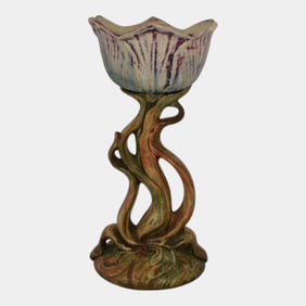 Weller Flemish 1920s Vintage Art Pottery Tulip Vase