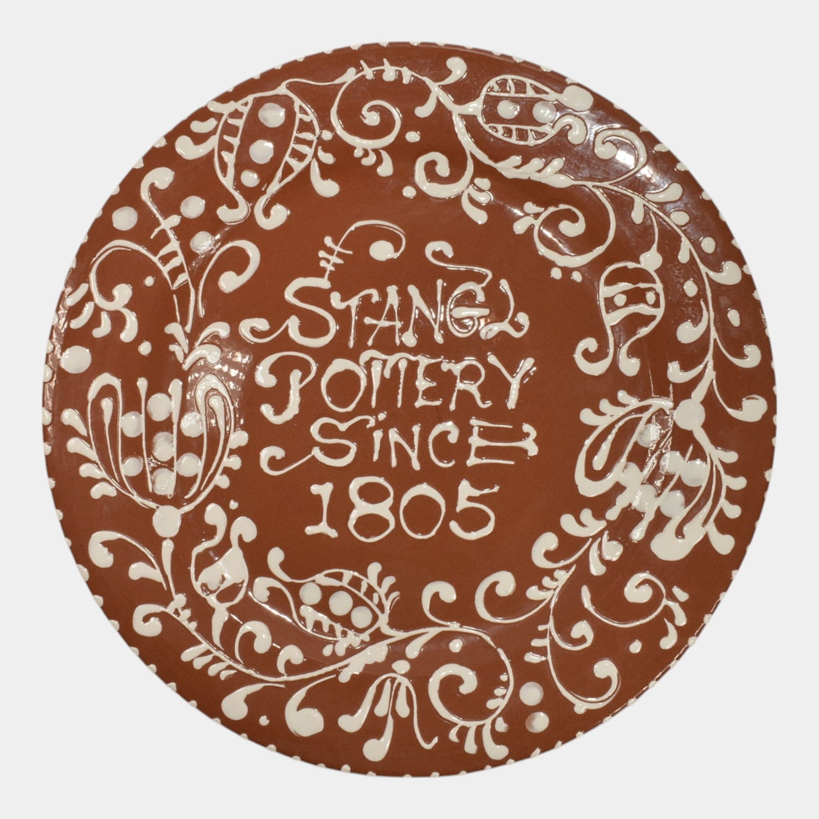 Stangl Vintage Art Pottery Brown Ceramic Plate: We offer in house shipping on all items. Plus spend $500 on winning bids and your shipping is free. Stangl Vintage Art Pottery Brown Ceramic Plate Excellent original condition. No chips, cracks, damag