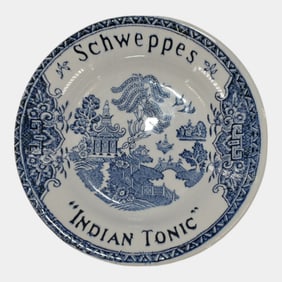 Austrian Regnier & Shoup Crockery Co Vintage Advertising Bowl