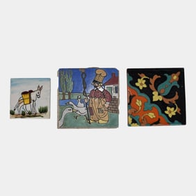 Vintage Owens Empire Taylor California Art Pottery Tiles