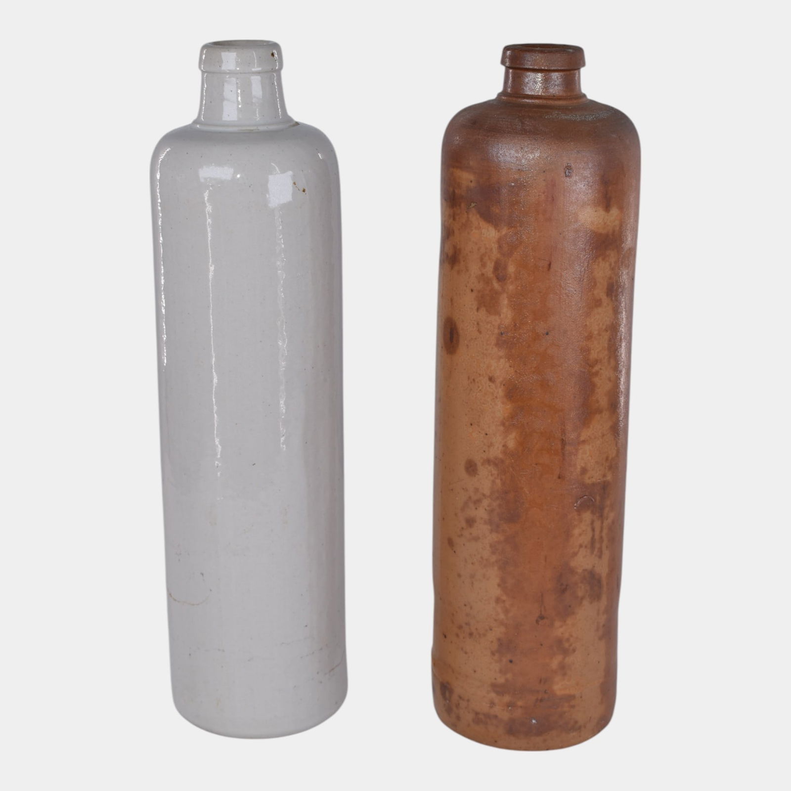 Vintage Art Pottery Tall Stoneware Bottles (1 of 8)