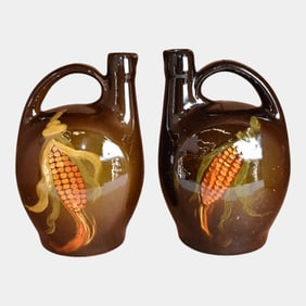 Owens Utopian Standard Glaze Corn Jug Pitchers 1266